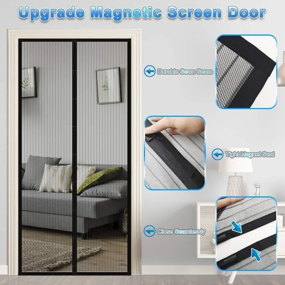 Magnetic Mesh Screen Net Door Curtain