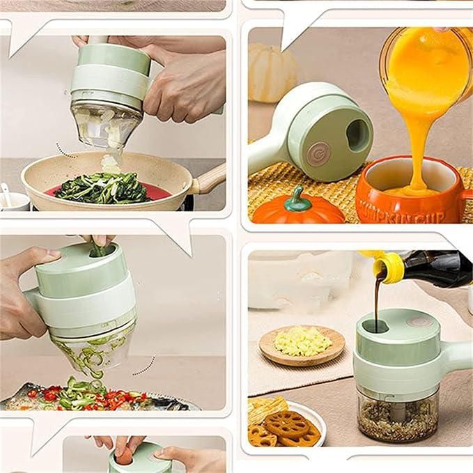 4 in 1 Electric Vegetable Cutter Set