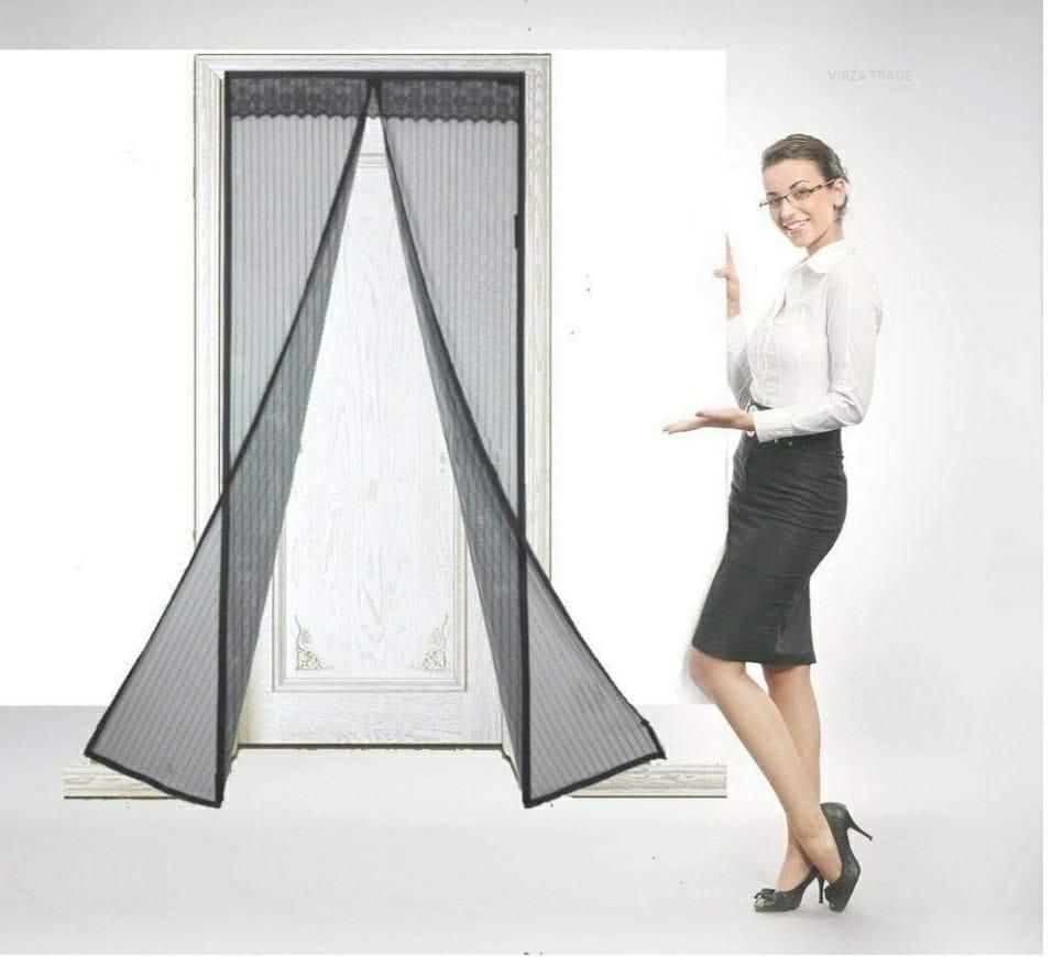 Magnetic Mesh Screen Net Door Curtain