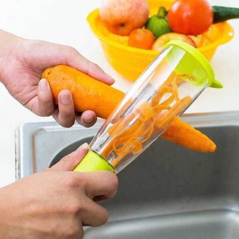 Peeler With Storage Box - No Mess