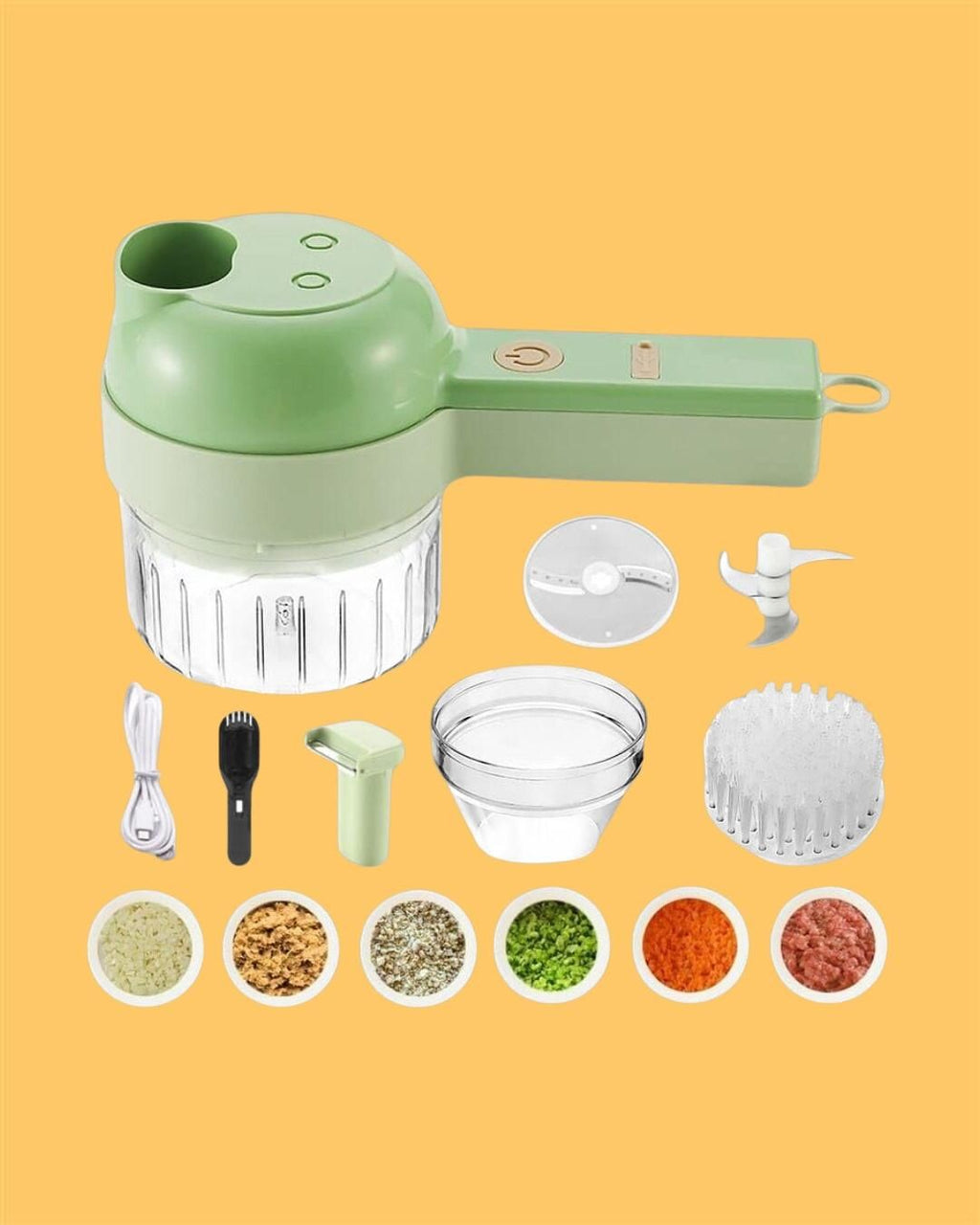 4 in 1 Electric Vegetable Cutter Set