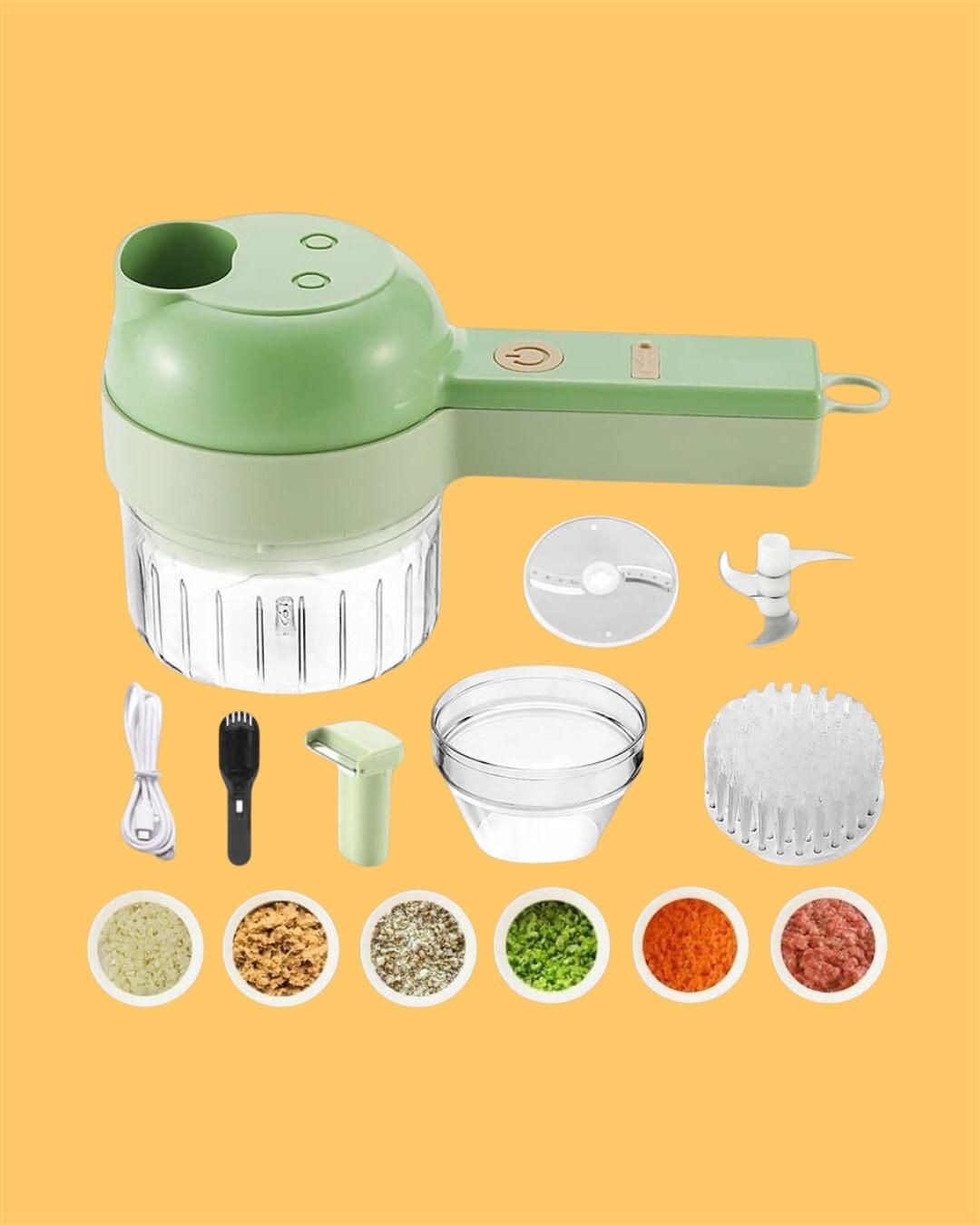 4 in 1 Electric Vegetable Cutter Set