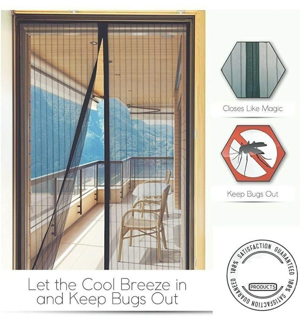 Magnetic Mesh Screen Net Door Curtain